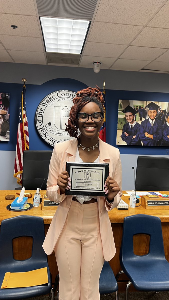 Last evening's WCPSS Spotlight on Students event was a momentous occasion where Gray Nelson was rightfully recognized as our outstanding Spotlight Student. We are proud to have Gray represent our school and inspire others to strive for greatness in all that they do.