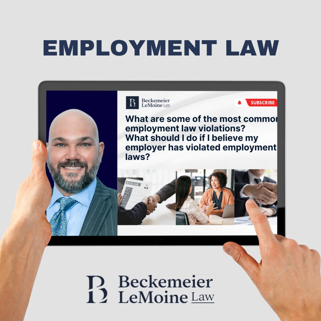Our video offers insights on the most common employment law violations, including retaliation, discrimination, and wage disputes, and what steps you can take.
youtube.com/watch?v=FCRrAG… #law #lawfirm #BusinessLaw #CivilLitigation