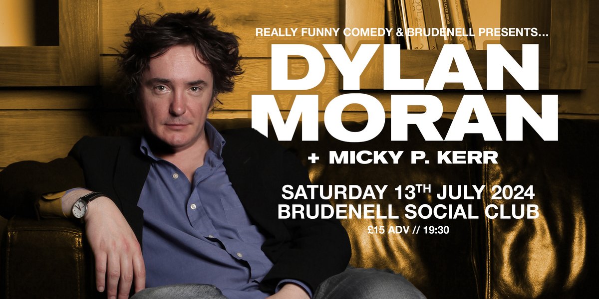 This July we welcome the multi-award winning comedian, writer & actor @thedylanmoran here to The Brudenell! 🤯 + support from Leeds' own comedian & musician @MickyPKerr🙌 Hit the link below to grab yours whilst you still can! 👇 ➡️️ bit.ly/DylanMoran-Lds