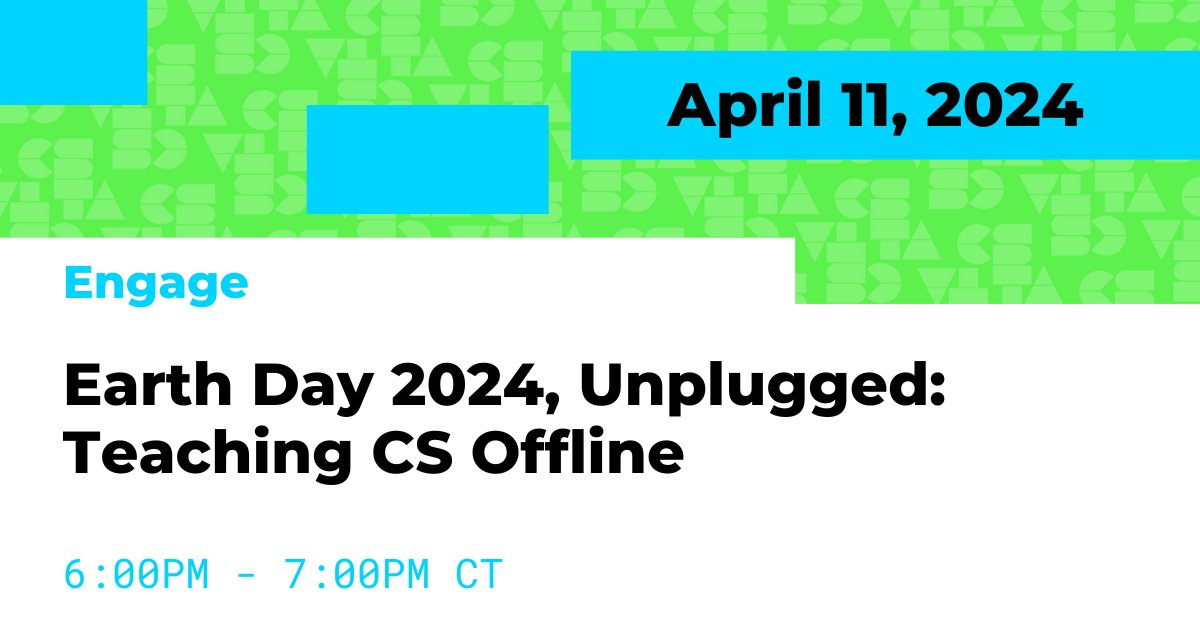 🌍Join us as we delve into the intersection of computer science and climate. Explore innovative solutions and resources to combat climate challenges. Don't miss out! Learn more here: csteachers.org/events/earth-d… #EarthDay2024