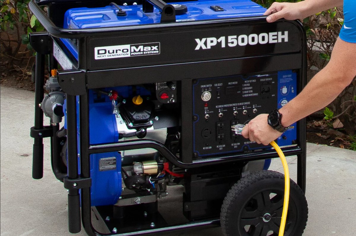 Generator_Mart's tweet image. The @DuroMaxPower XP15000EH is a powerful dual fuel option and is perfect for home backup and jobsites. See more on this proven unit at ow.ly/oj6850R8sNm. 

#Duromax #DualFuel #EmergencyPower #Worksite