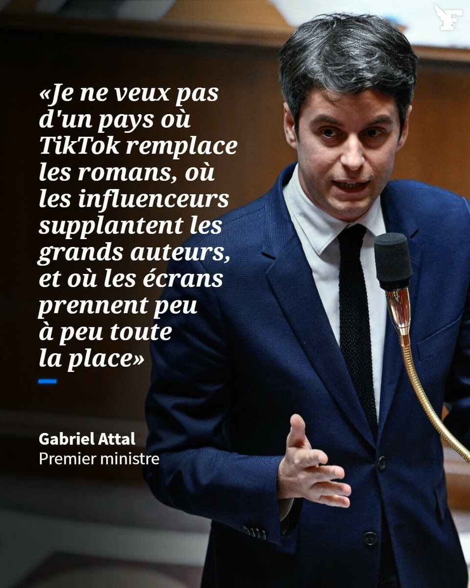 Au lendemain de l’étude sur les jeunes et la lecture commandée par le CNL, et révélée par «Le Figaro», le premier ministre a pris la parole à l’Assemblée nationale à propos de l’impact des écrans sur nos vies.
→ lefigaro.fr/langue-francai…