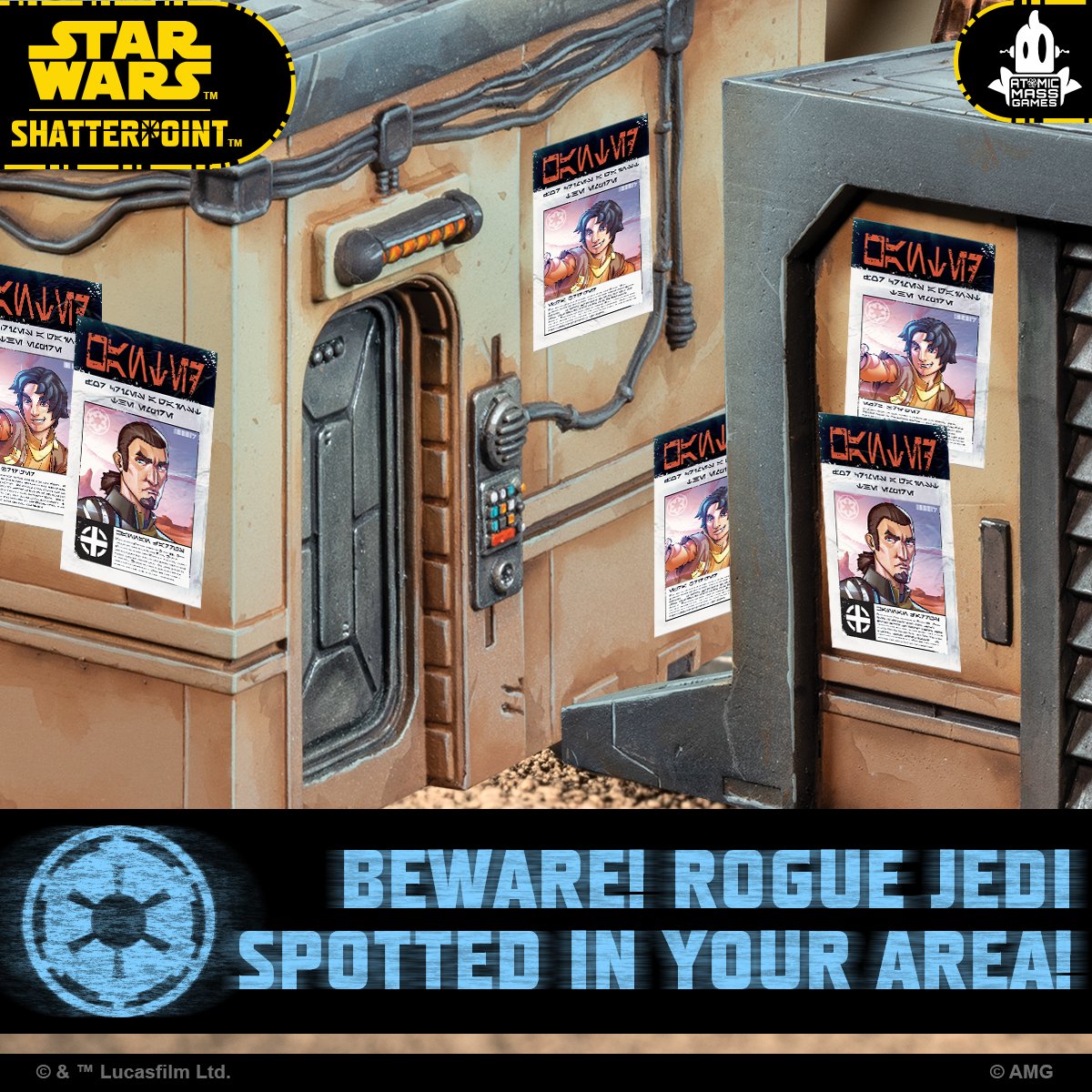 Dangerous Jedi have joined the Rebellion. Report any contact with this Rebel cell to the authorities!