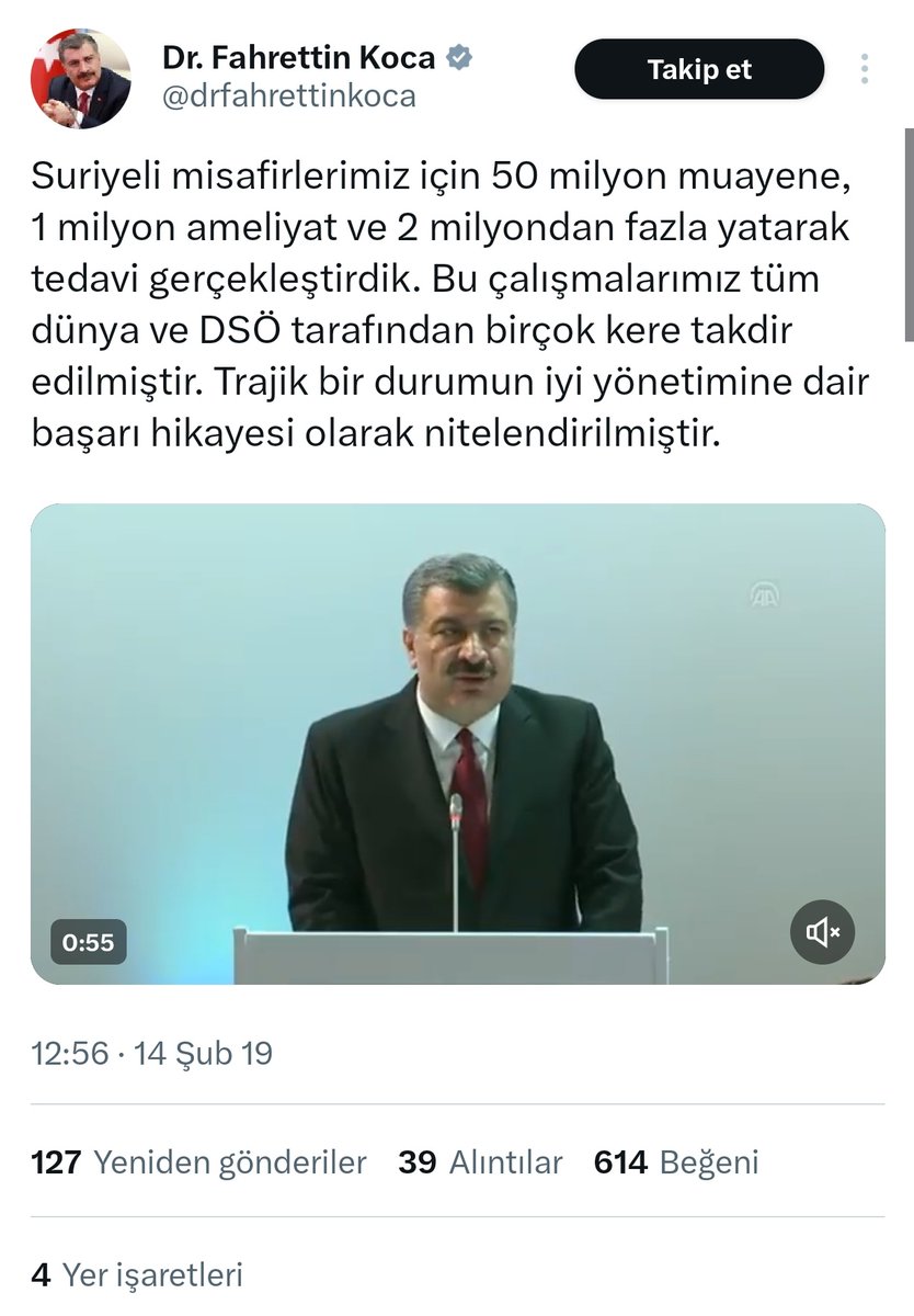 @TCabarti Bu rakamlar da 2019 rakamları. O tarihten bu tarihe yapılanları ve Türk vatandaşları için yapılmayanları sen düşün!!