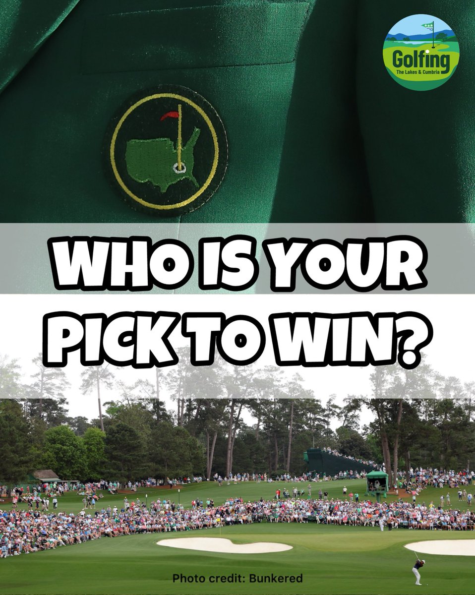 Twas the night before The Masters ⛳️ Lots of chatter, stats and speculation… but let’s confirm it right here and now… who is going to win?? 🏌🏻‍♂️…… GO 👀

#themasters #golfthelakesuk #gtluk #golf #augusta