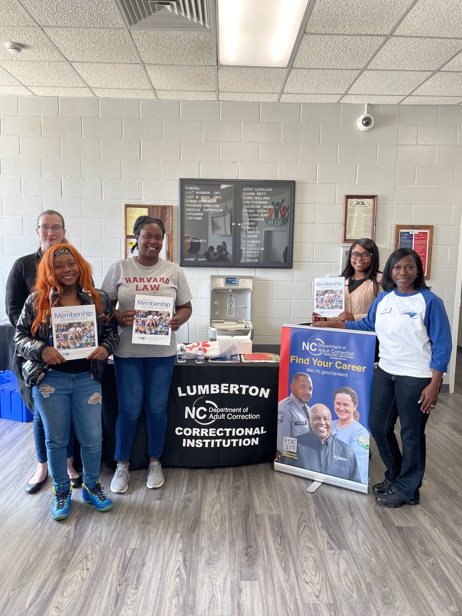 Thank you to Lumberton Correctional Institution and @NCCorrection for allowing us to be a part of the hiring event today! And thank you to all the new hires who chose to serve the state!