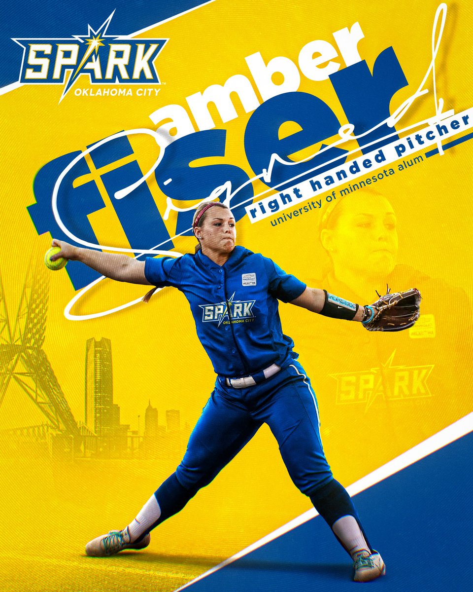 𝐀𝐌𝐁𝐄𝐑 𝐅𝐈𝐒𝐄𝐑 JOINS THE SPARK⚡️ @GopherSoftball alum and current @OspreySB assistant coach, Fiser adds to our star-studded lineup. Read more with the link in our bio. #BeTheSpark