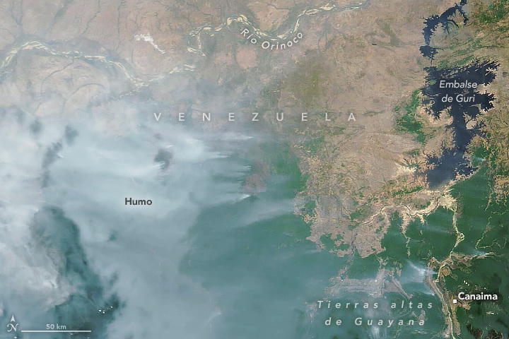 La sequía y el calor avivaron un número inusualmente alto de incendios en Venezuela durante los primeros tres meses de 2024. Lee más: go.nasa.gov/3VUotue