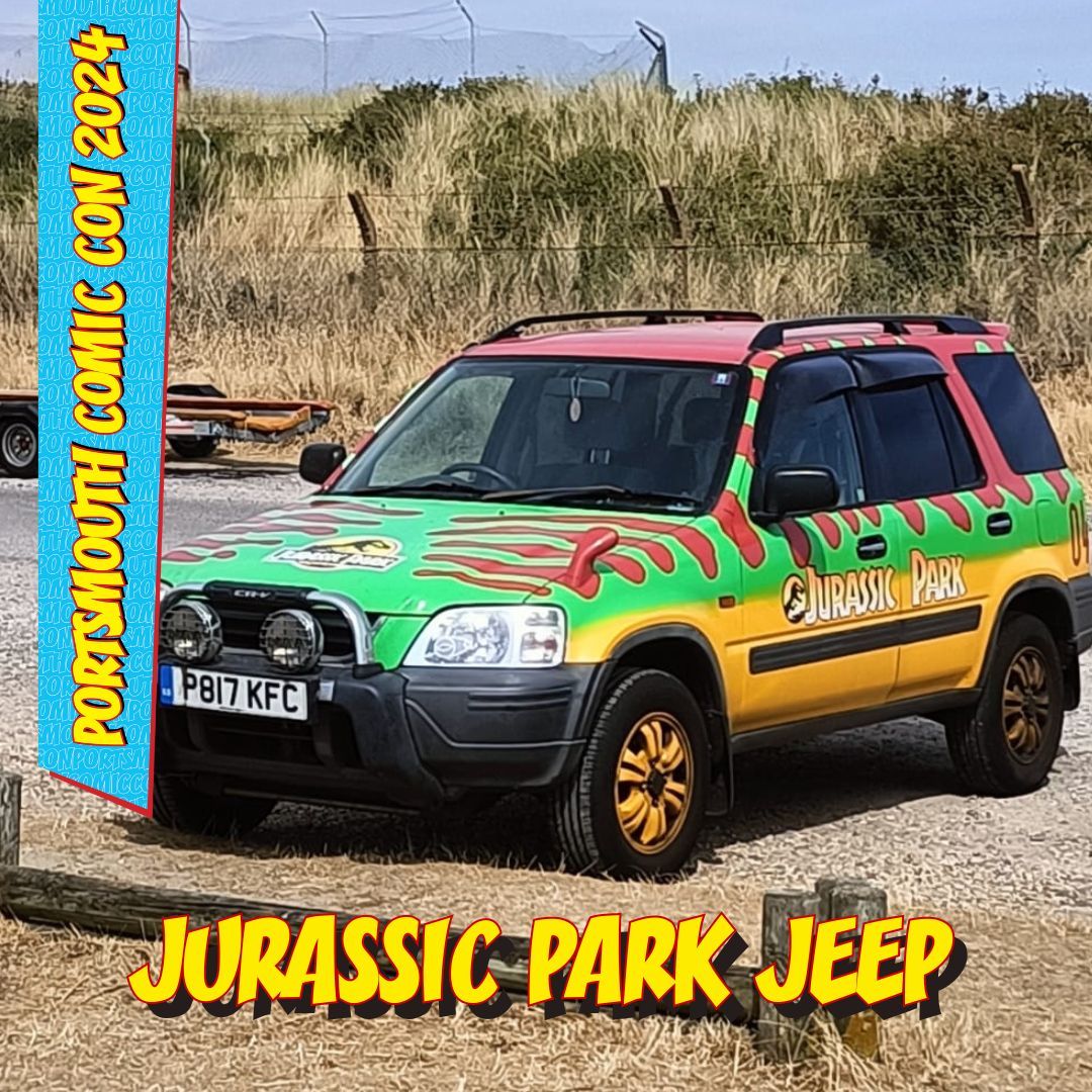 ✨ WHAT'S ON AT THIS YEARS CON - JURASSIC PARK JEEP ✨ For all the Jurassic Park fans and explorers, we have an excellent treat coming your way this May at our Con! Snap a photo and live out your dinosaur adventure in the Jurassic Park Jeep with South Coast Jurassic! 🦖