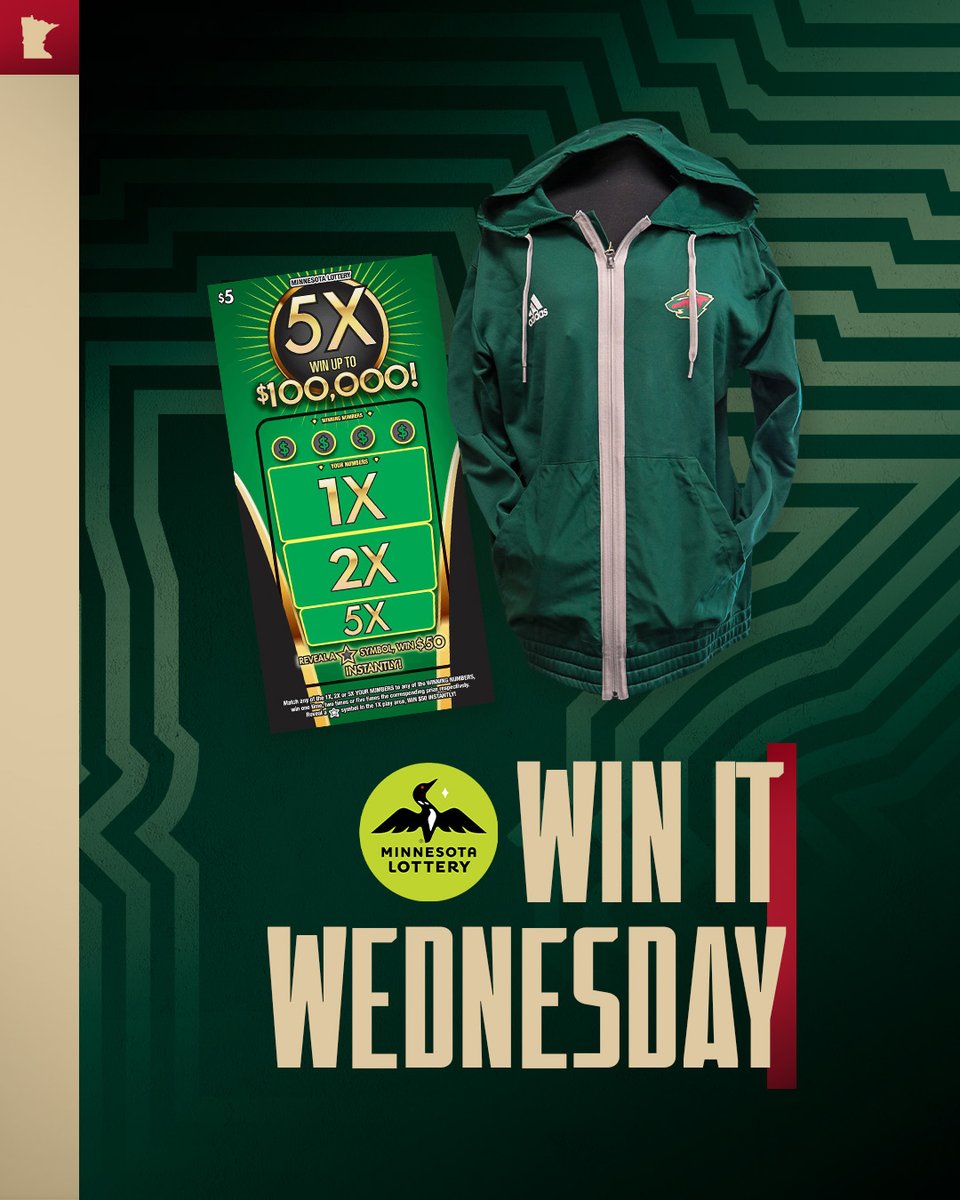 In need of a new zip-up? Well, it might just be your lucky day! 🤩 Say I’MN to #WinItWednesday! RT for a chance to win this zip-up, $50 in @mnlottery and more! Rules » bit.ly/45wjHnW #mnwild