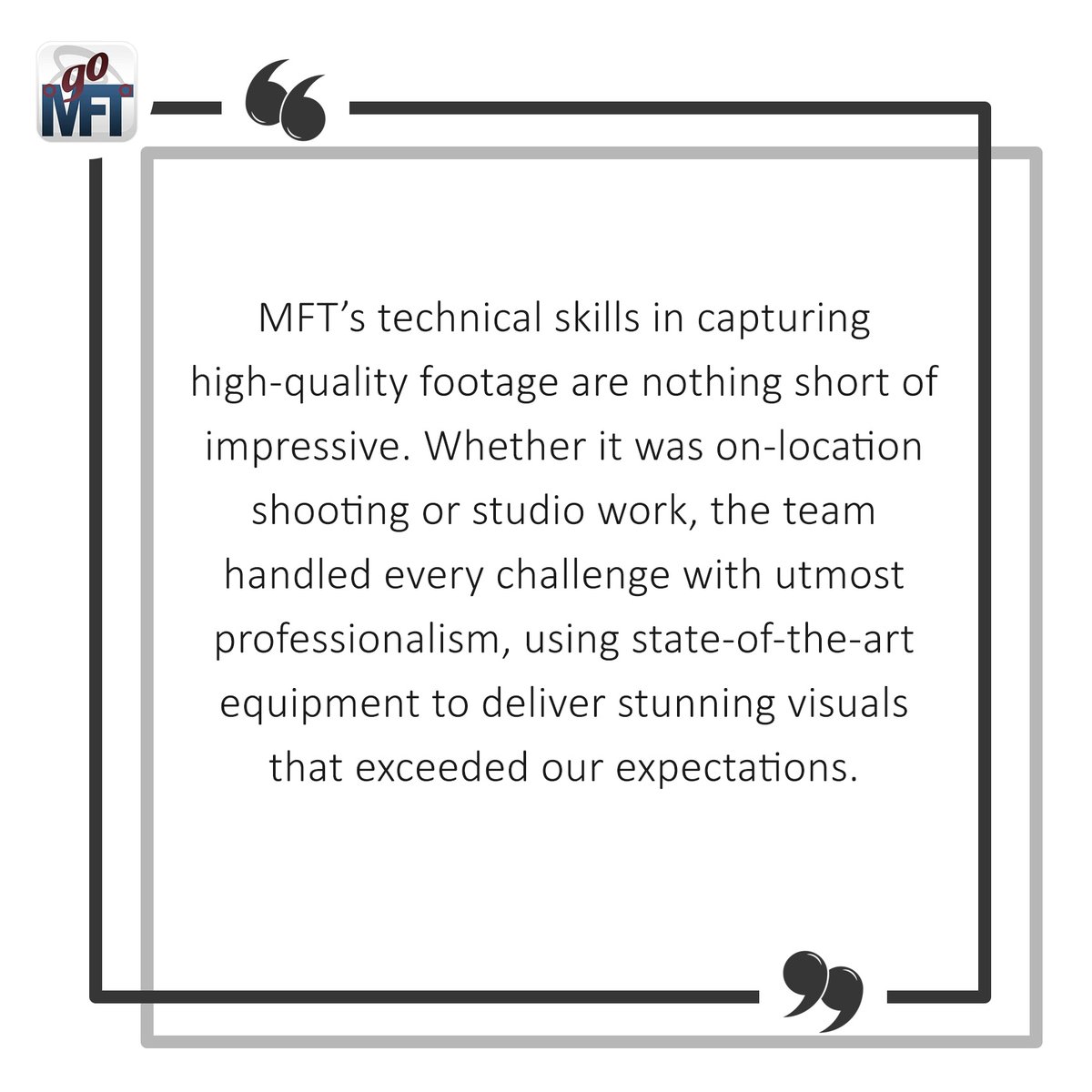 We are continually humbled and honored by the kind comments that our customers share. Our sincere gratitude to you! #Testimonial __ Winning #ContentMarketing & killer #WebsiteDevelopment globally since 1986 #goMFT 877-554-6638 | goMFT.com
