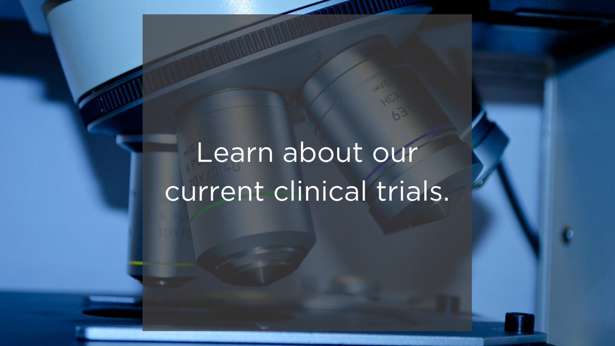 Curious about our current clinical trials? Learn more about them. bit.ly/2MqQk44 #ClinicalTrials #CancerClinicalTrials