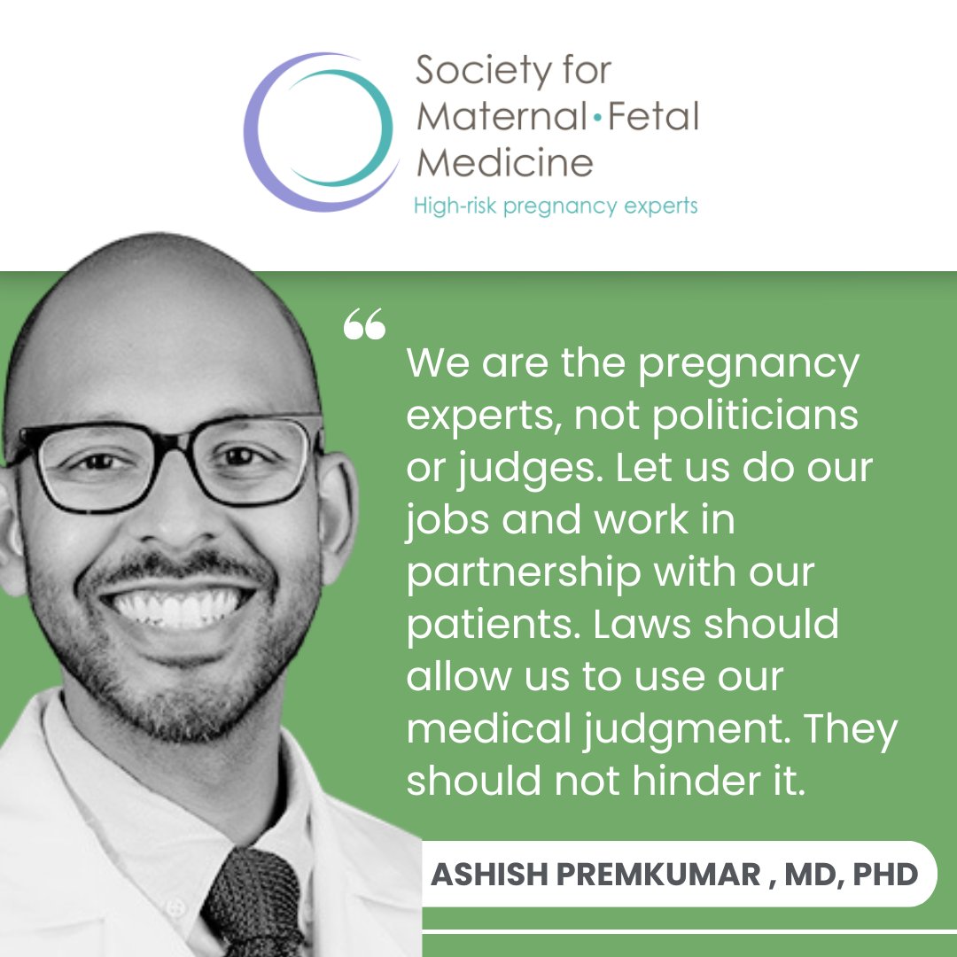 Pregnancy expert, Dr. Ashish Premkumar, weighs in on political interference in health decisions.

#ActForAccess #AbortionIsHealthcare #Abortion #MFM @hipstermfm #highriskpregnancy #OBGYN #MFMsForAbortionCare