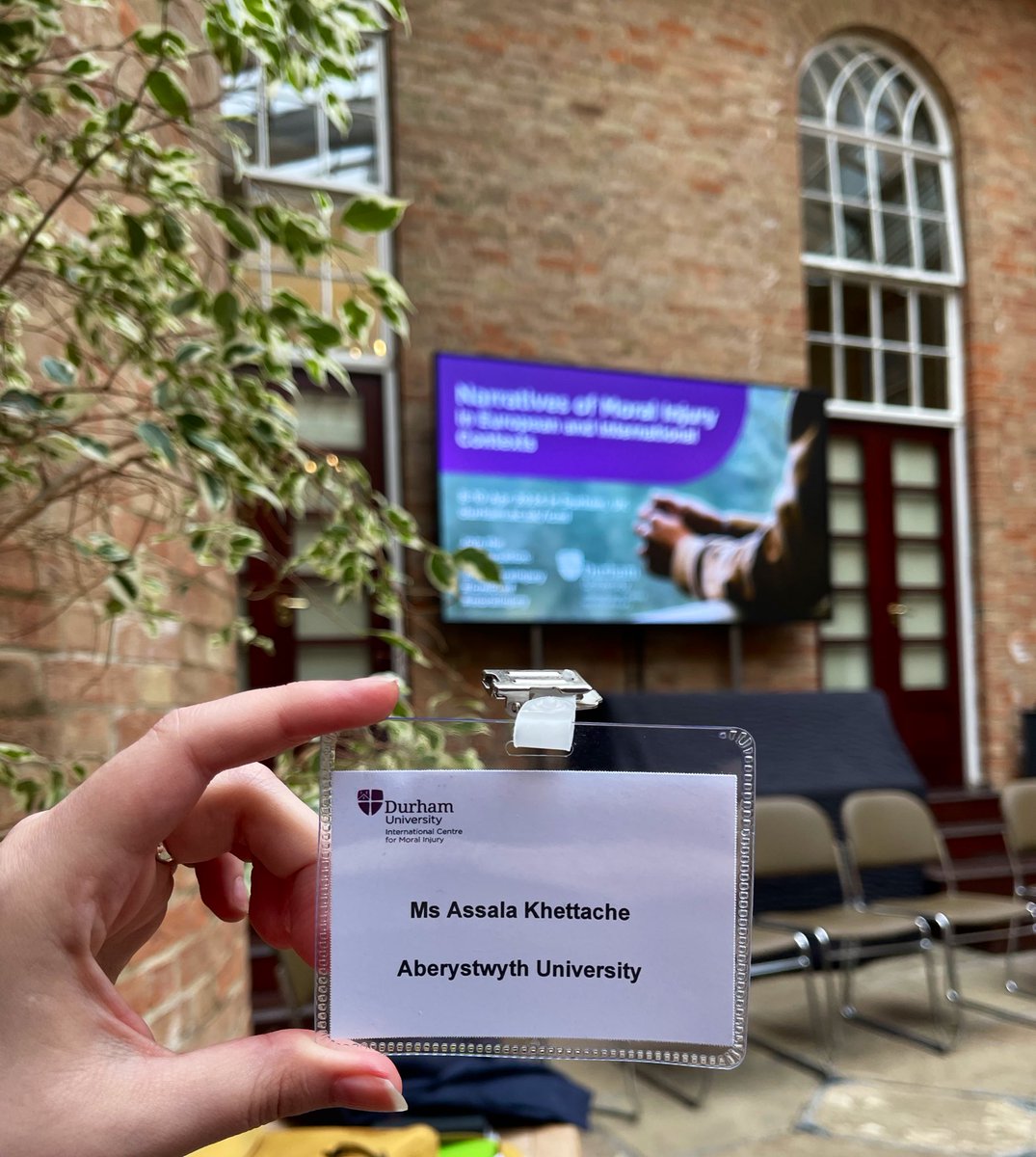 I am so honoured to present my research on the weaponization of collective moral injuries in African societies. Thank you @ic_moralinjury for an exceptional conference! @durham_uni @InterpolAber