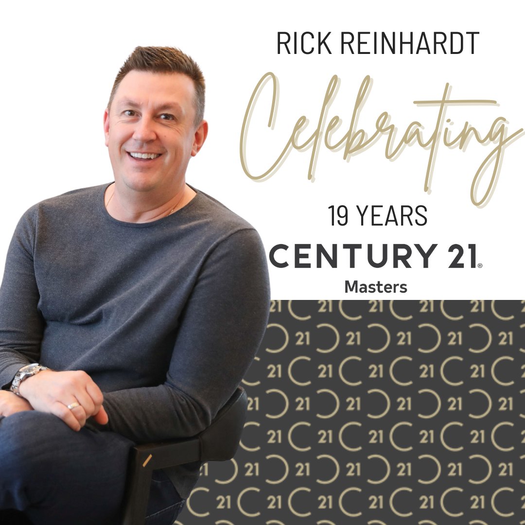 Congratulations to @rick_reinhardt_realtor  on 19 years of success in Real Estate! ✨ 🏡  

#besttrainedagents
#besttrainedrealtors
#c21masters #clientlove