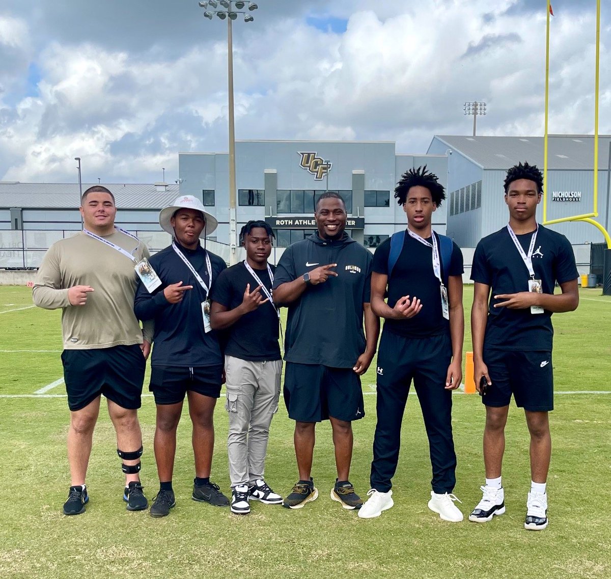 Thank you @UCF_Football and staff for having a few of our @AthleticsZca Warriors at Practice today. Go knights