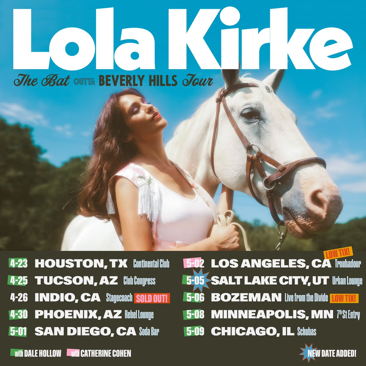 Low tix in Bozeman + LA! Grab yours before they’re gone… lolakirkemusic.com/tour