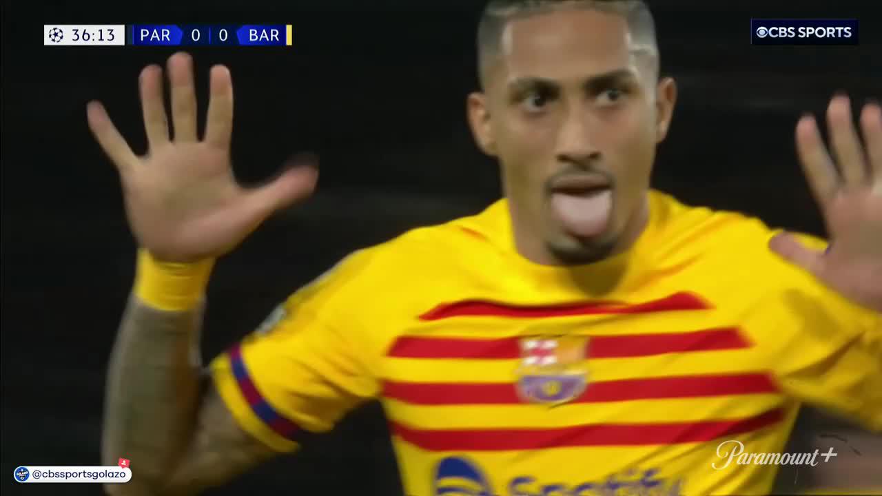 "Smooth as a back of a spoon with the finish!" 🥄Raphinha finishes off a brilliant Barcelona team move 🤩
