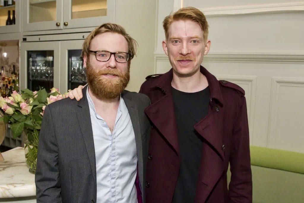 Domhnall and Brian at press night afterparty for ‘Cat on a hot tin roof’, 2017