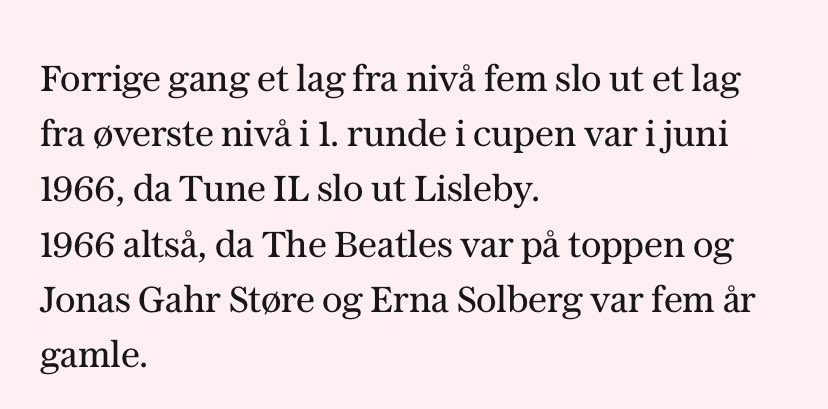 58 år siden sist! FKH🤦🏻‍♂️