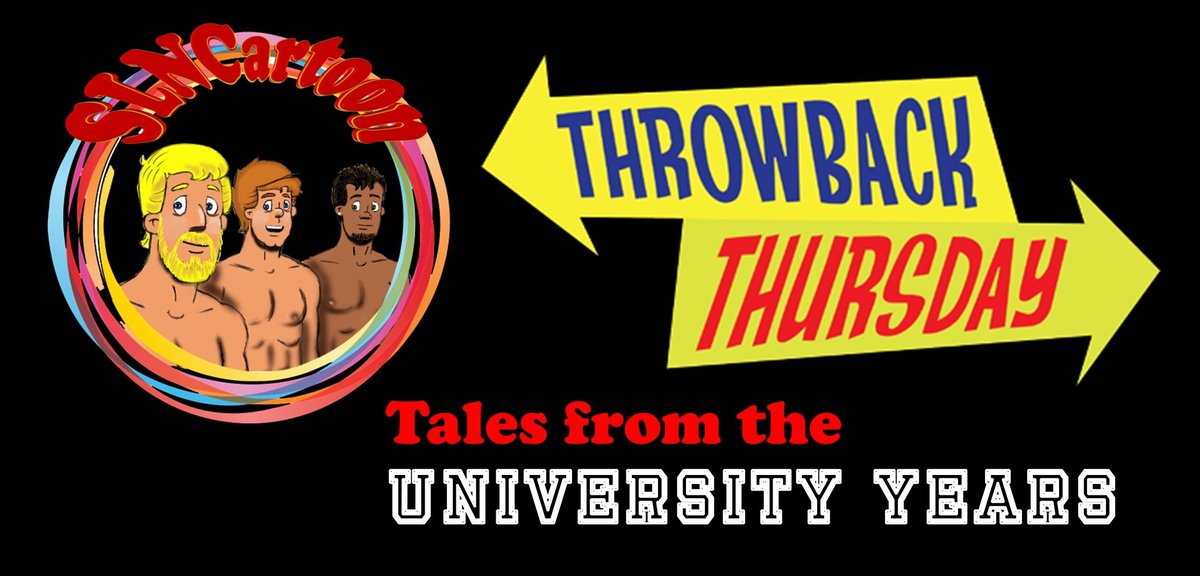 A Throwback Thursday episode of the University Years coming tomorrow! #cartoon #comicstrip #naturist #nudist #dormlife #LGBTQIA