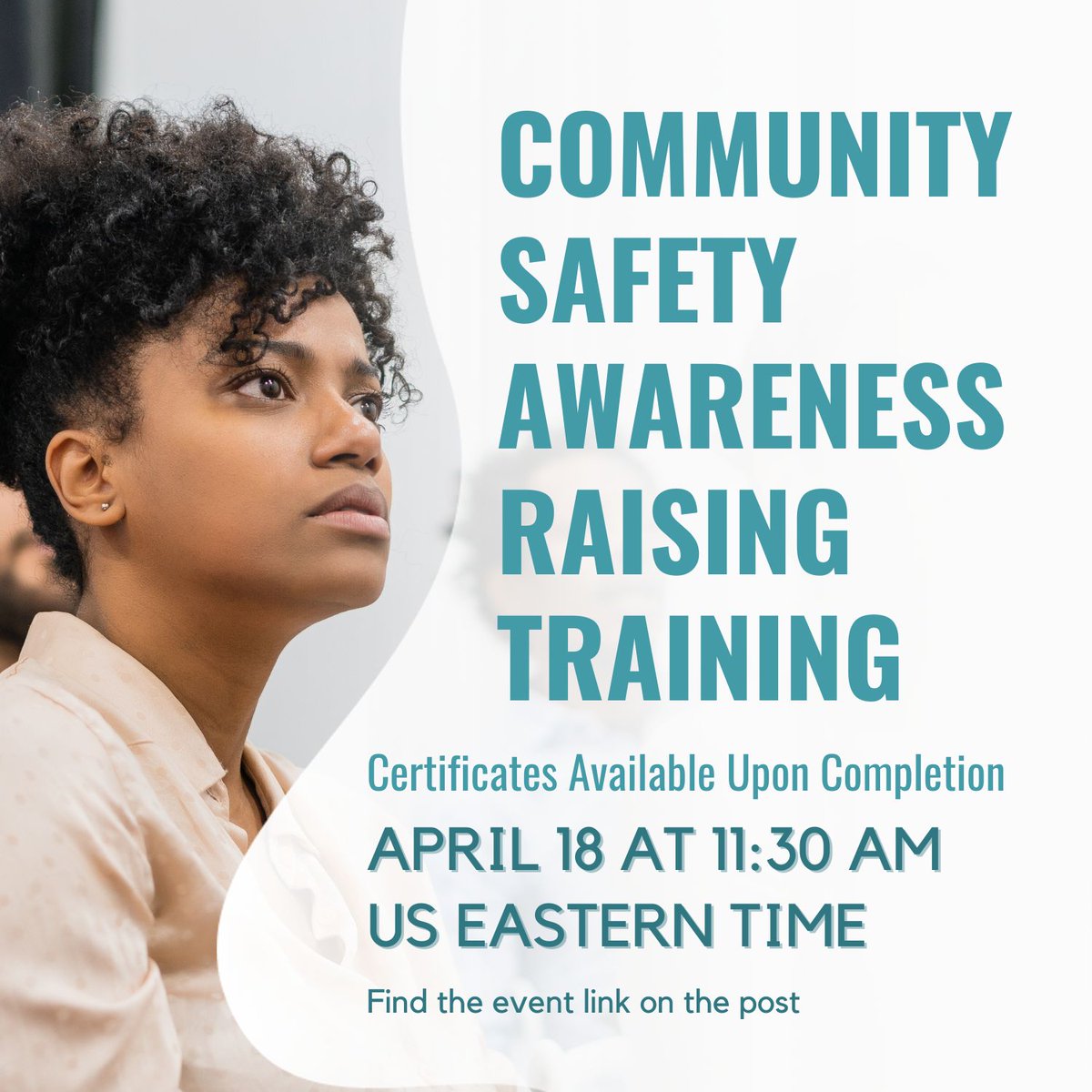 Join us for an upcoming virtual training on community safety awareness on April 18th at 11:30 am EST. Register today: bit.ly/4cV2GbN 

#CommunitySafety #AwarenessTraining #SaferCommunity #SaferYouth