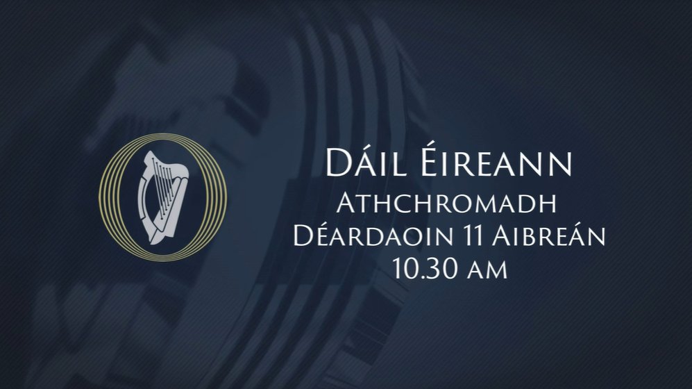 #Dáil Éireann has adjourned for this evening and will resume at 10:30 on Thursday 11th April 2024 #SeeForYourself #FéachTúFéin