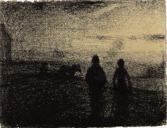 Georges Seurat.. The Plowing, 1882-1883