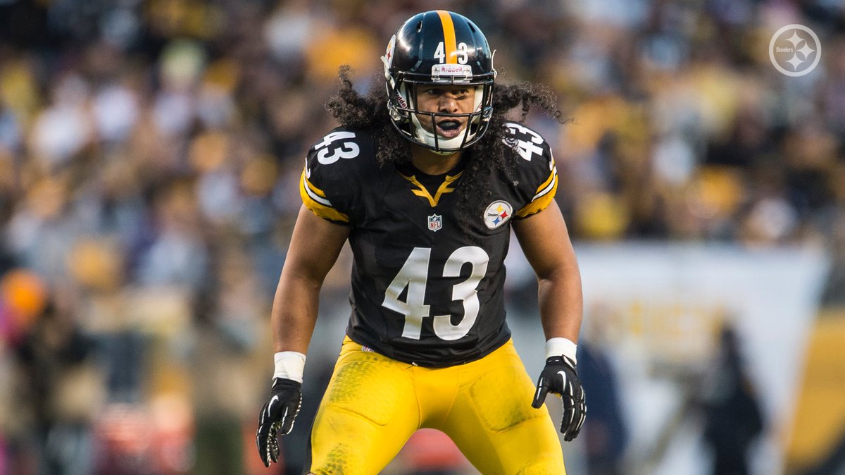 LosSteelers's tweet photo. Dos palabras: Troy. Polamalu. 🐐

• 2x Campeón de Super Bowl 
• 8x Pro Bowl 
• 4x All-Pro 
• 32 Intercepciones https://t.co/6qufLqlJER