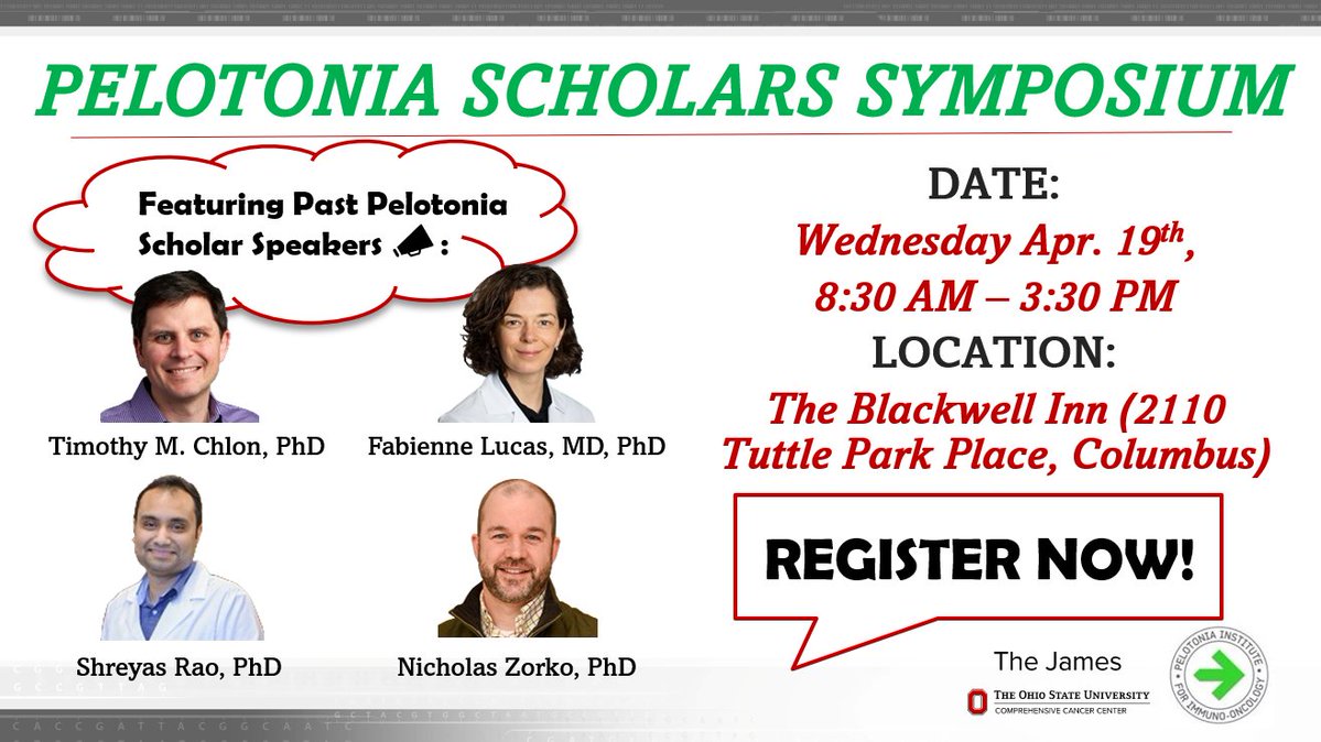 🔬 Exciting opportunity alert! Join us at the Pelotonia Scientific Symposium featuring groundbreaking research from Pelotonia-funded scholars. Learn about the impact of research funding and support their work. Register now for this exciting event! go.osu.edu/CpjD