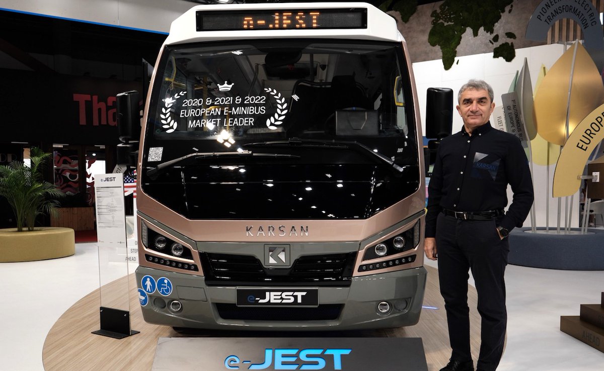 🚌 Did you know that Turkish auto maker @KarsanTR's #ElectricBus model #eJEST is the #1 best-seller in Europe? Learn more: karsan.com/en #Karsan #ElectricVehicles #NetZero #CarbonZero 🇹🇷