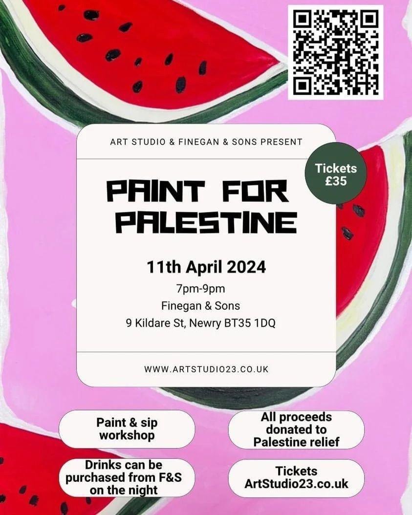 🏴🇵🇸 Newry comrades: Print for Palestine tomorrow, Thurs April 11 7-9pm @ 9 Kildare St (Finegan & Sons), BT35 1DQ. All proceeds to Palestinian relief! 🇵🇸🏴

#newry #palestine #gaza #GazaHolocaust #GazaCeasefire #CeasefireNOW #antifascist #freepalestine