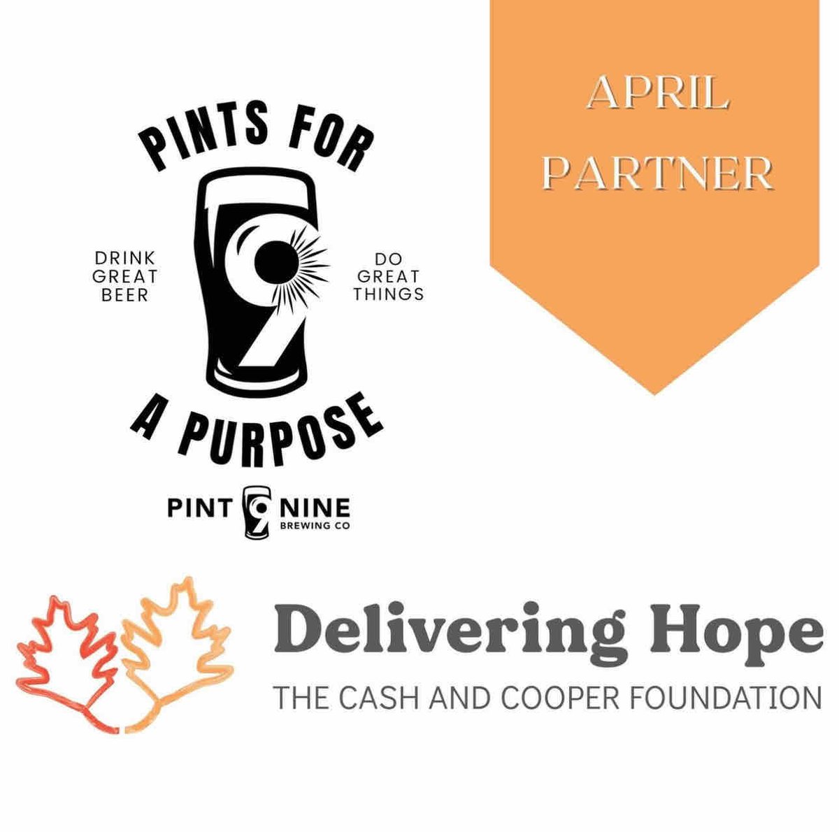 PintNine's tweet photo. Our April Pints For A Purpose Partner is Delivering Hope: The Cash and Cooper Foundation who provides financial support for those quietly living through infertility.
Come see us every Wed this month to support this important cause
#pintninebrewing #PintsForAPurpose https://t.co/R6AEgHCaCd