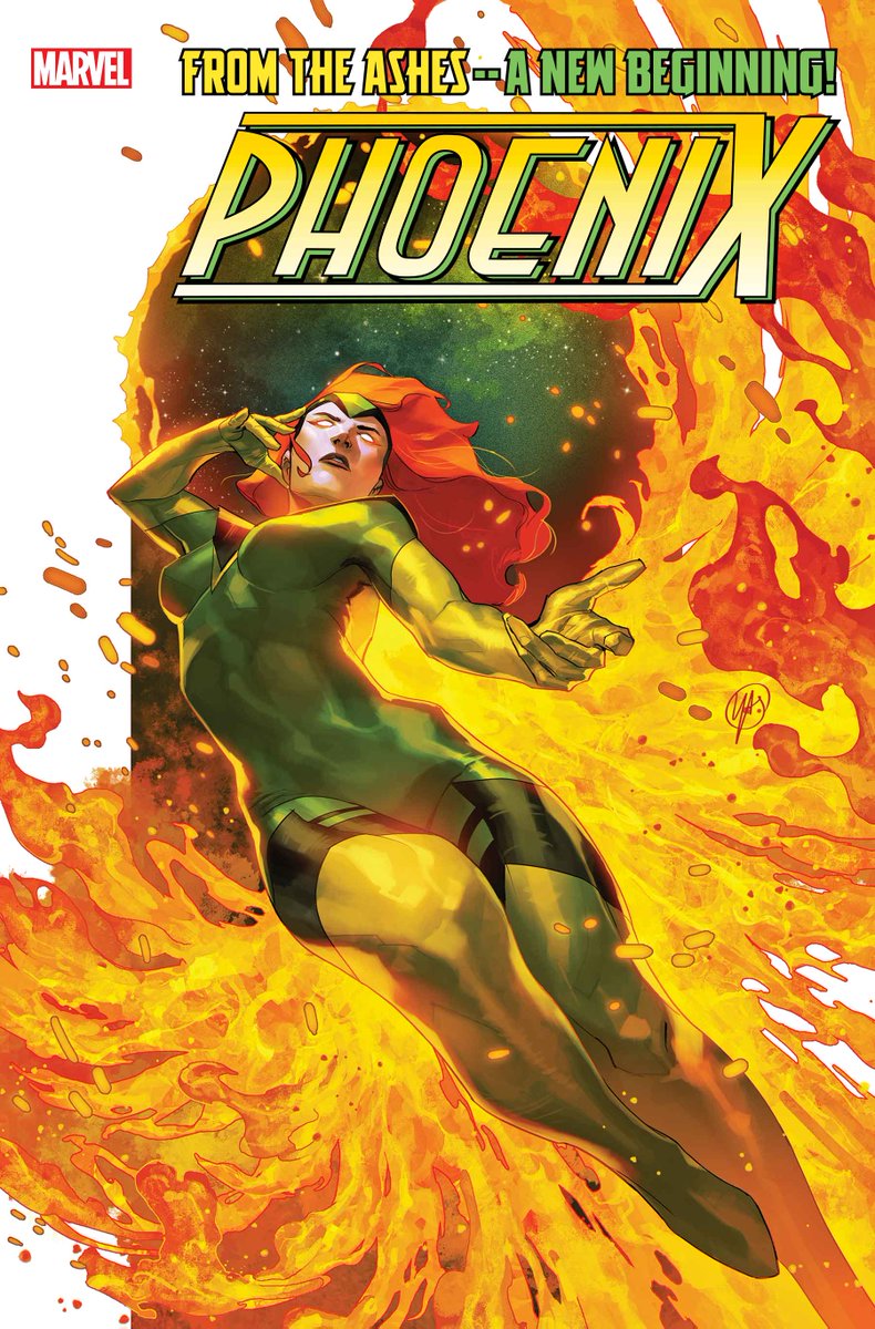 Jean Grey takes to the stars in a new ongoing #MarvelComics series! @Steph_Smash and @alessandromirac’s ‘Phoenix’ arrives this July: spr.ly/6015wccRc