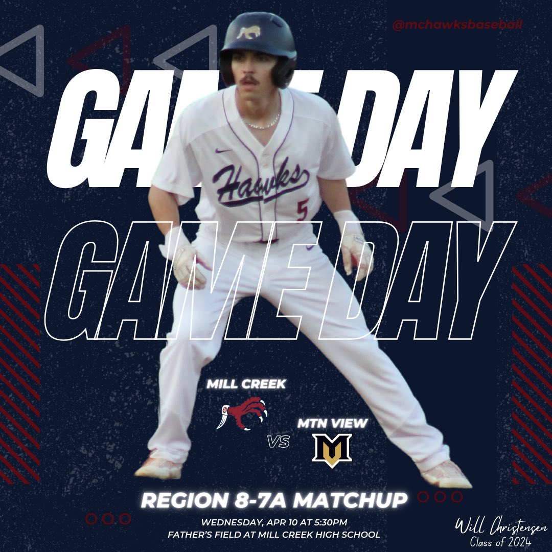 Our series versus Mountain View continues tonight at Father’s Field! #mchawksbaseball
