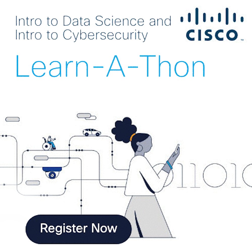 Join the Cisco Learn-A-Thon at NESCol, 15-26 April! Dive into Data Science & Cyber Security, part of the ‘Girls in ICT’ campaign. Earn a digital badge & prep for the job market for free! Register now: tinyurl.com/45w2hry2 #NESCol #CiscoLearnAThon #DigitalSkillsForLife