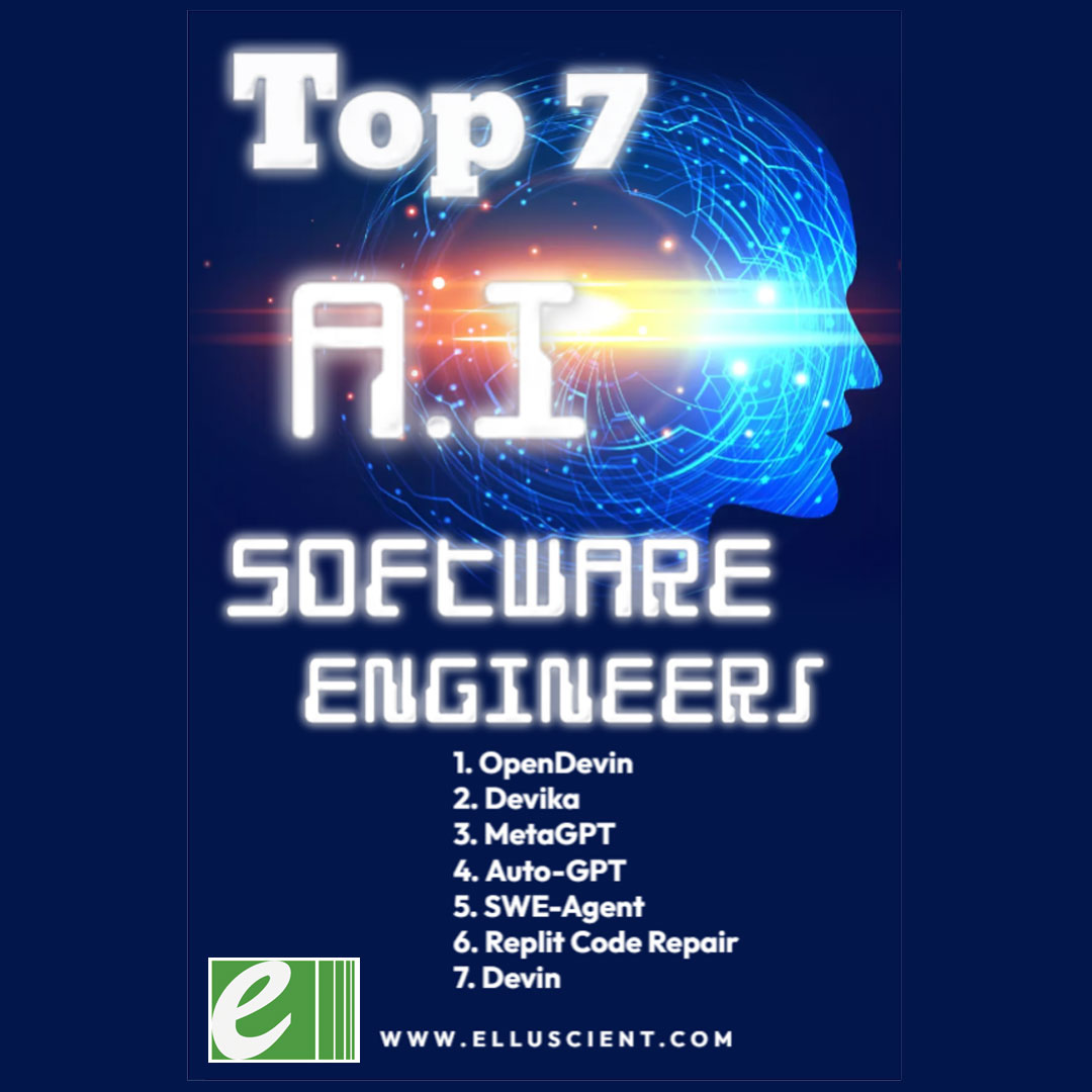 elcsics's tweet photo. Top 7 AI Software Engineers - Similar to Devin

#devin #ai #llm #chatgpt #softwareengineer #OpenDevin #Devika #MetaGPT #AutoGPT #SWEAgent #Replit #CodeRepair #aisoftwareengineer #artificialintelligence #chatgpt #openai #cognitionai #aiengineer #aiprogrammer #aideveloper #aitools https://t.co/QTEWhG4rkM