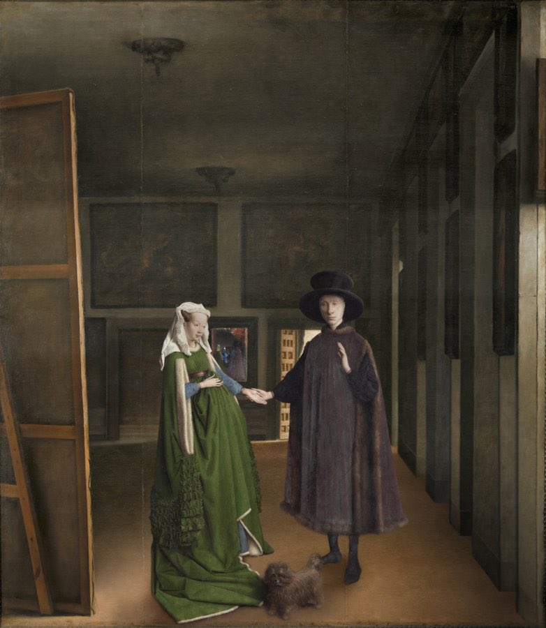 DavidBokeh's tweet photo. El matrimonio Arnolfini huye de la National Gallery de Londres y regresa a España. 🏴󠁧󠁢󠁥󠁮󠁧󠁿🎨🇪🇸 https://t.co/W4W6d8XAGm