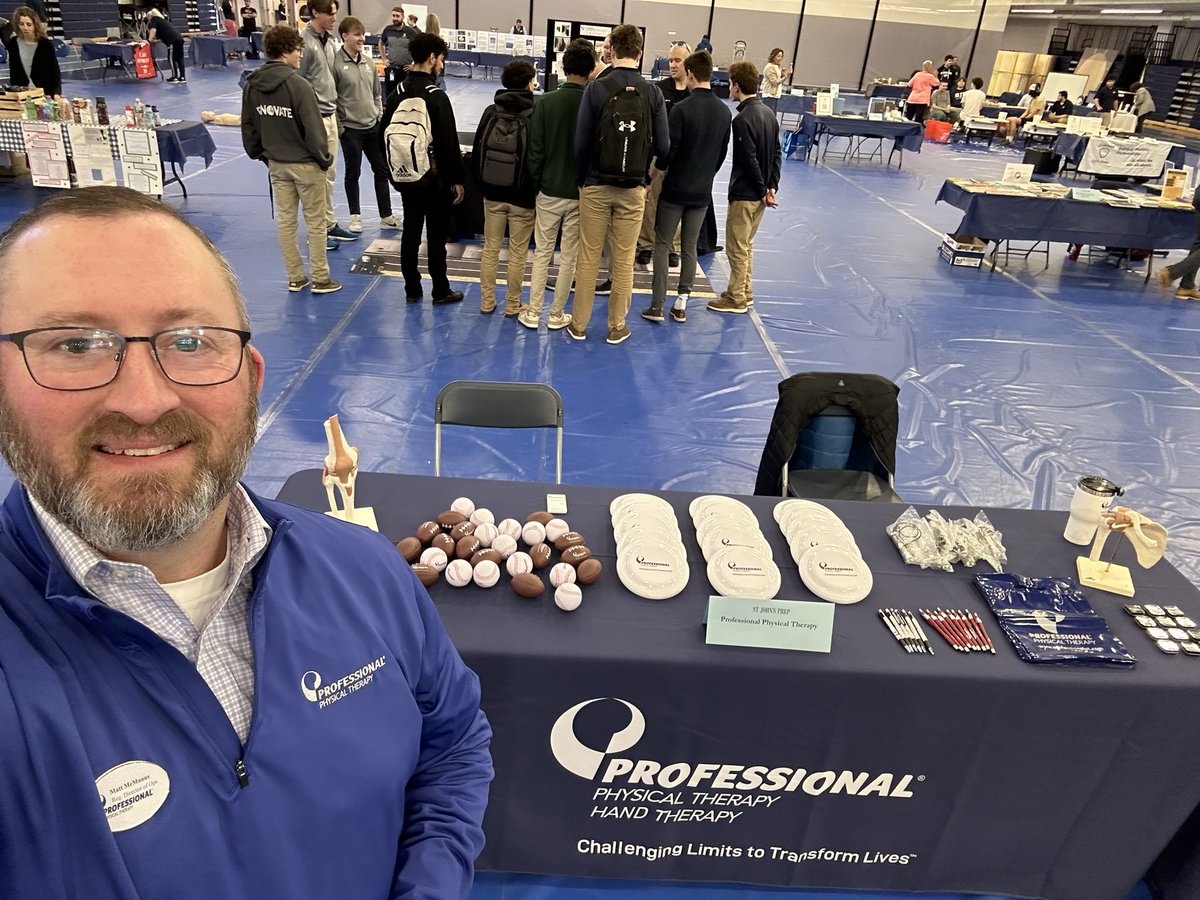 Thank you @stjohnsprep for the invitation to participate in your annual Wellness Fair this morning!#professionalphysicaltherapy