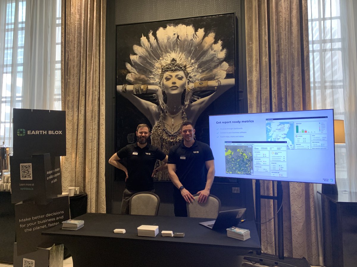 We're excited to be in Chicago for #CIFB. Call past the stand to see Earth Blox in action.

#naturalclimatesolutions #VCM #carboncredits #carbonoffsets #corporatesustainability