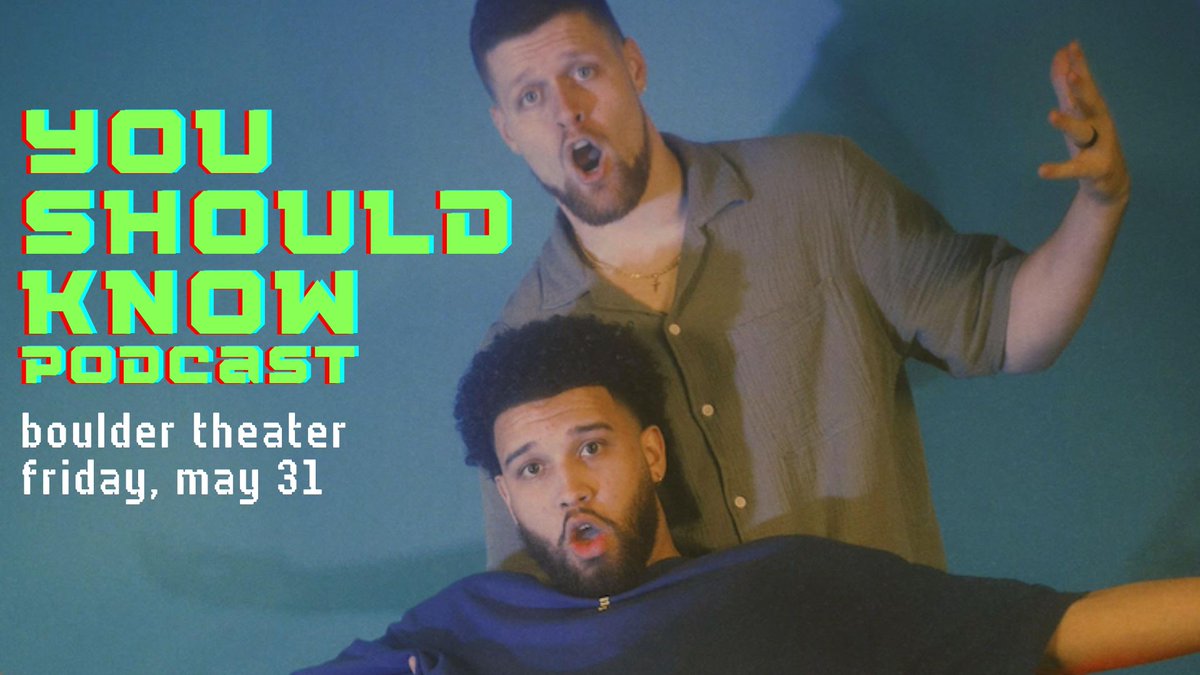 Best friends @thePSH8 & @Cam_Cam_Baby bring the You Should Know Podcast to Boulder Theater on Fri 5/31! RSVP to our Facebook event or check our Instagram story highlights to get the code for tomorrow's presale! On sale to the public 10am Friday at loom.ly/VLOZp9M