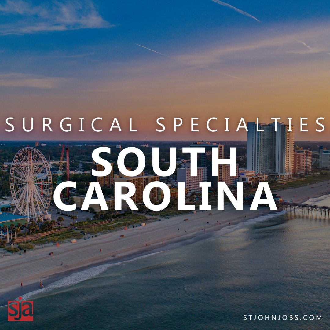 Plastic & Reconstructive Surgery Job in South Carolina: 

🔘 Practice seeking general plastic surgery, cosmetics, breast, reconstructive surgery
🔘 Miles of white sand beaches

Find out the details: bit.ly/3VQS0F9

 #Surgery #SurgTwitter #SoMe4Surgery