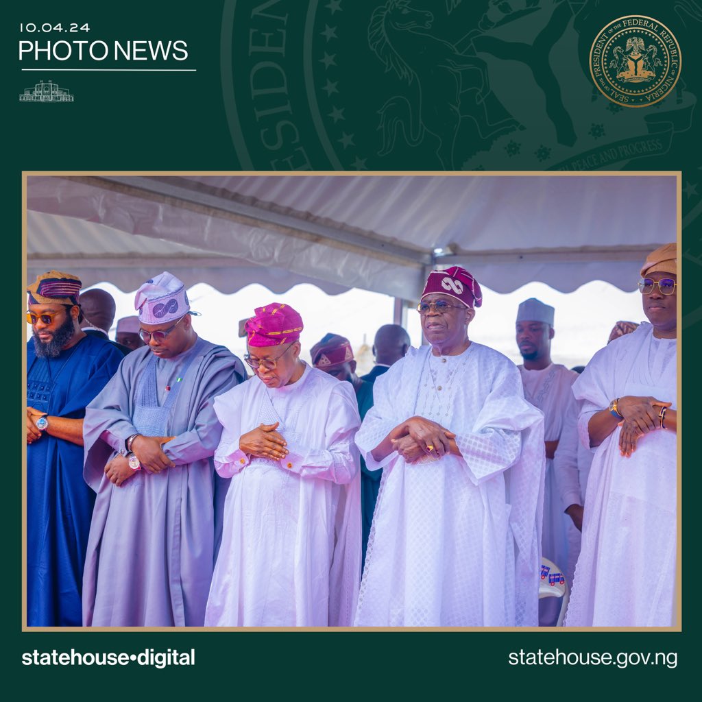 Tinubu observes Eid-el-Fitr prayer in Lagos, urges religious tolerance President Bola Tinubu on Wednesday, joined Muslim faithful to observe Eid-el-Fitr prayers at the Dodan Barracks in Ikoyi, Lagos. Eid Mubarak