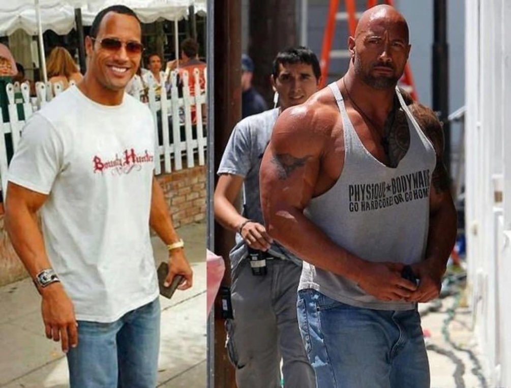 The Rock in his 30’s vs his 50’s needs to be studied by scientists
