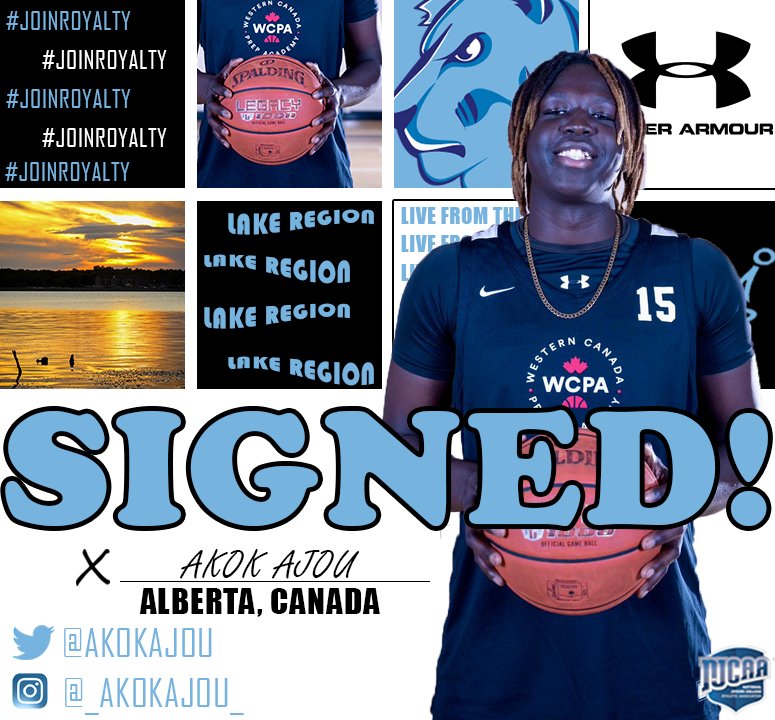 Excited to welcome 6'6 W/F Akok Ajou from Western Canada Prep. He helped lead them to a 27-13 record and a semi final finish at the TN Championship in Toronto. Welcome to the #RoyalsFamily Akok! #LiveFromTheLake #JoinRoyalty