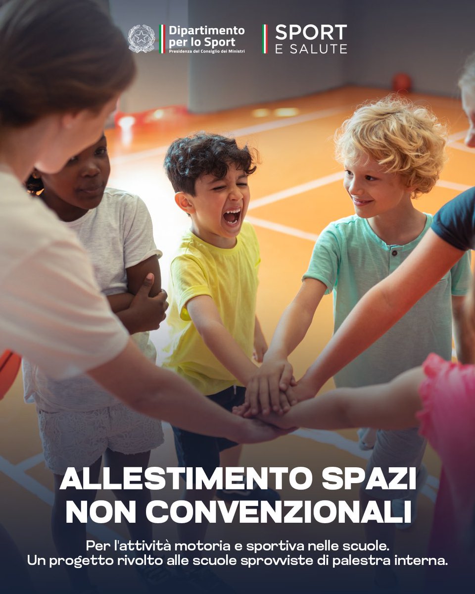 Attività fisica e motoria anche nelle scuole senza palestra. Al via il bando per gli spazi non convenzionali. 👉 sportesalute.eu/primo-piano/51…