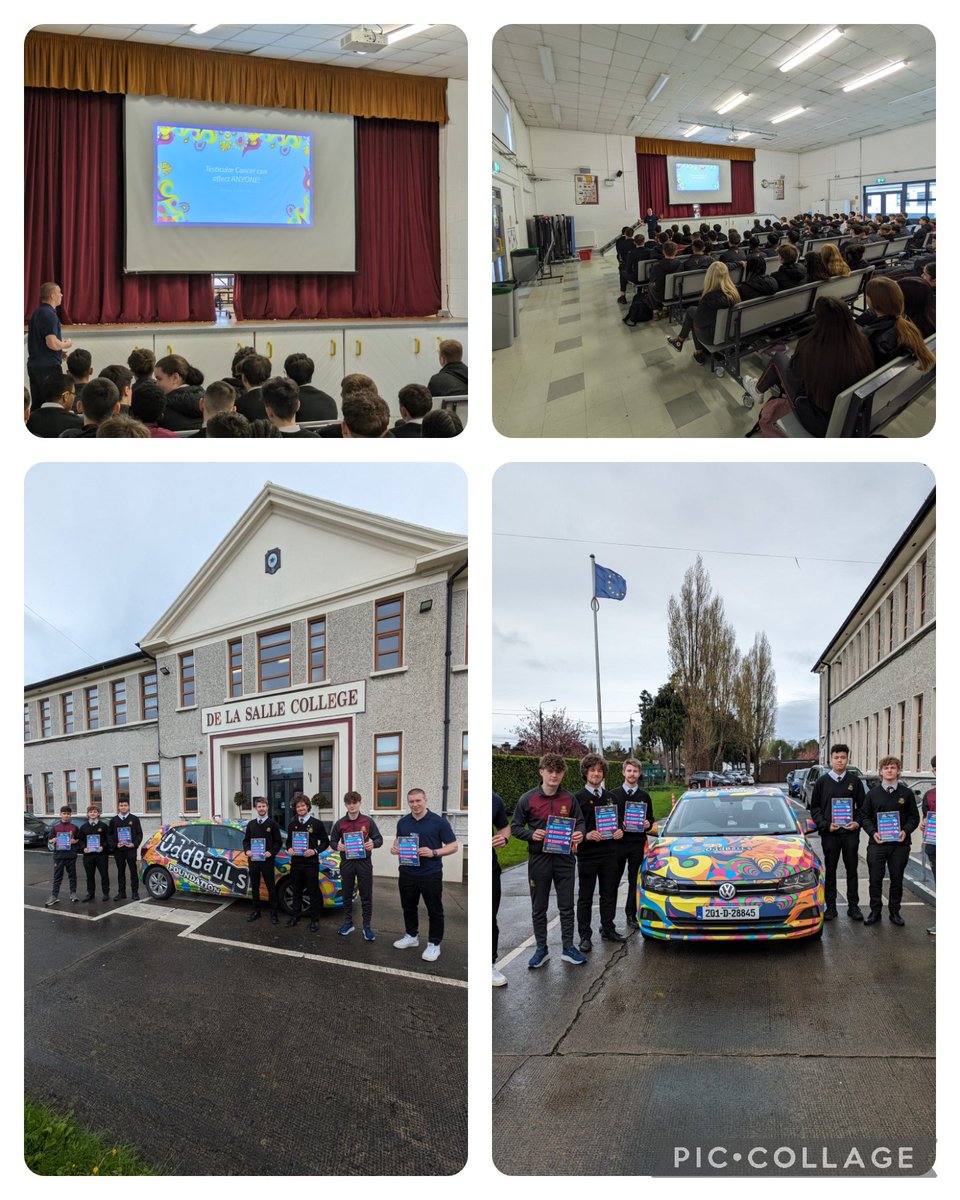 Day 3 of Wellbeing Week, Conall from the The Oddballs Foundation talked to our senior students, highlighting the importance of checking yourself for Testicular Cancer, a very important message that could save lives. Many thanks Conall for visiting our school 🙏🏼#WeAreSalle