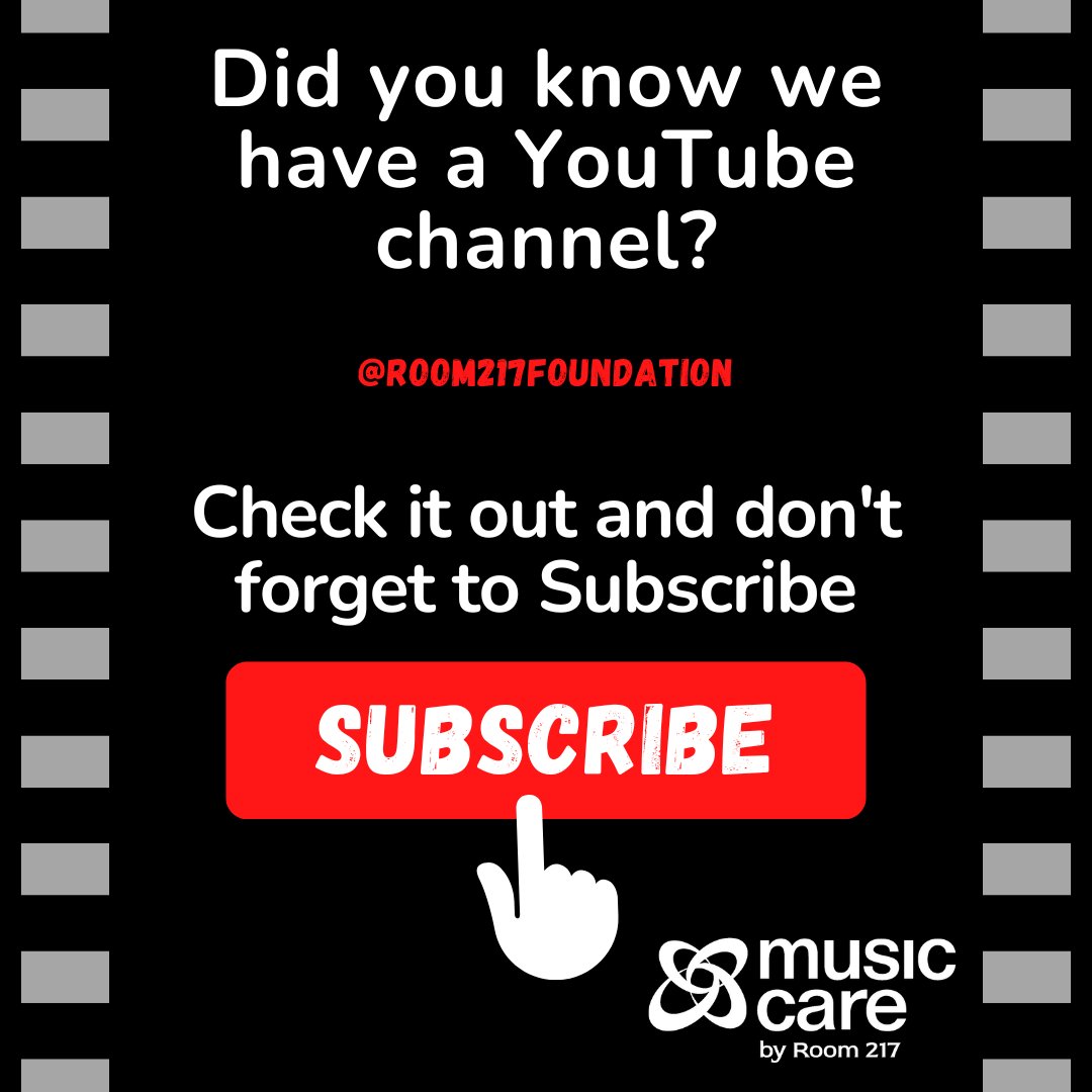 Access all our videos in one place! Dive into our YouTube channel and hit subscribe to stay updated with our latest additions. Join the community at @Room217Foundation.

#musiccarebyroom217