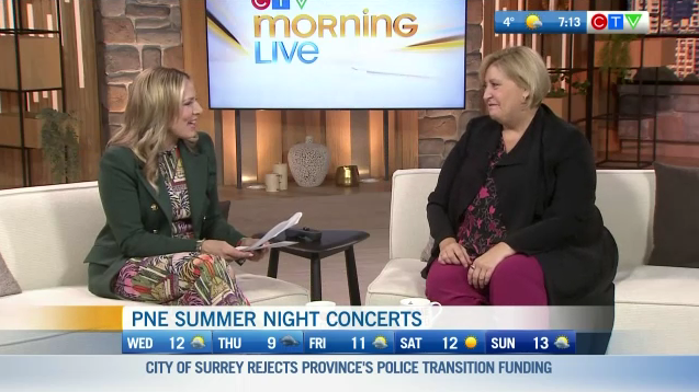 CTV Morning Live shares excitement about the brand new lineup for the @PNE_Playland Summer Night Concerts with CEO, Shelley Frost! ☀️🎵 bc.ctvnews.ca/video/c2901045…