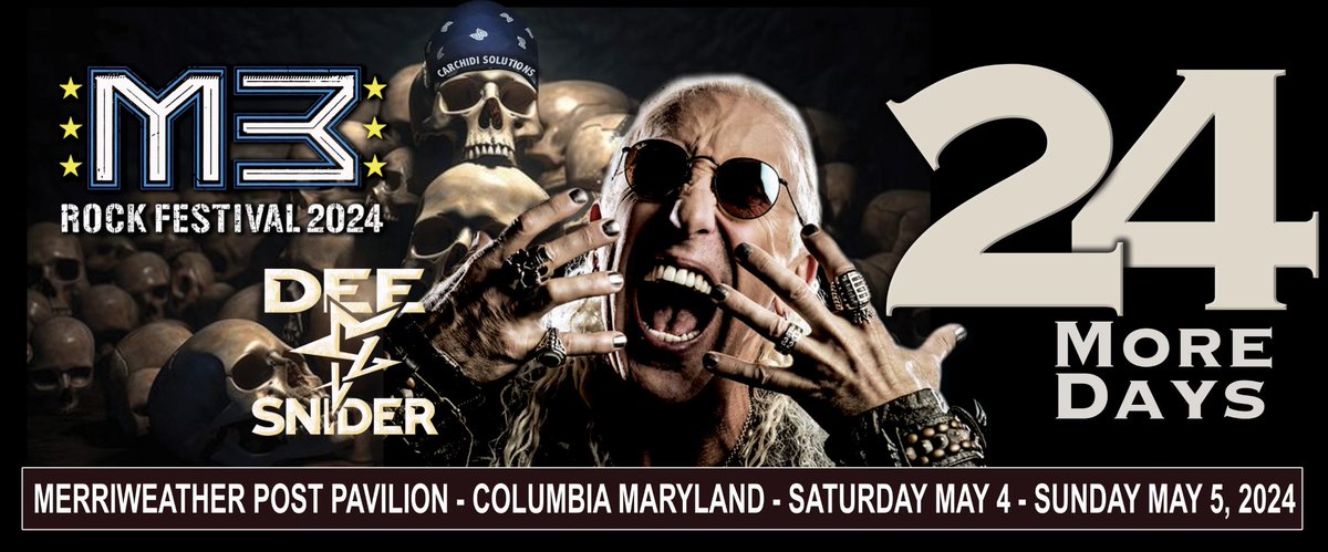 @deesnider Dee Snider rocking M3 Rock Festival this year @M3RockFestival